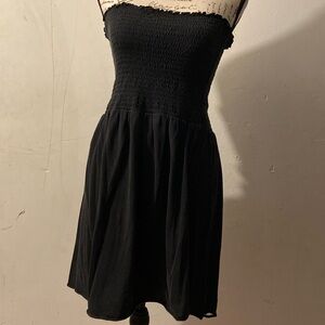 Black Scrunched Night Gown